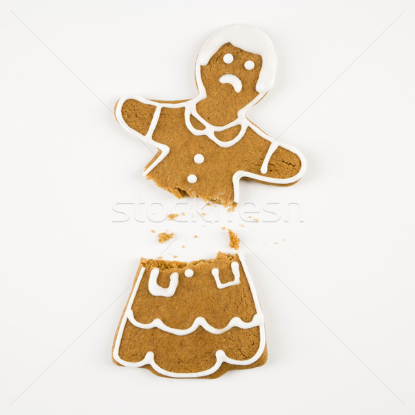Broken gingerbread cookie. Stock photo © iofoto