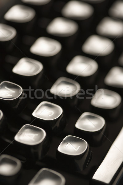 Máquina de escrever teclas tipo teclado negócio Foto stock © iofoto