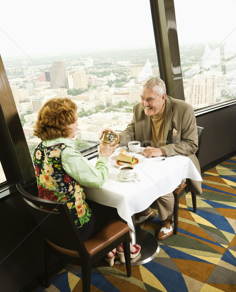 Man giving woman gift. Stock photo © iofoto