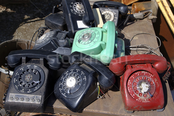 Old rotary phones. Stock photo © iofoto
