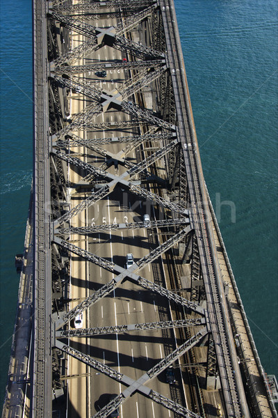 Sydney haven brug luchtfoto detail Australië Stockfoto © iofoto