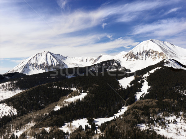 Snowy Mountain Peaks Stock photo © iofoto