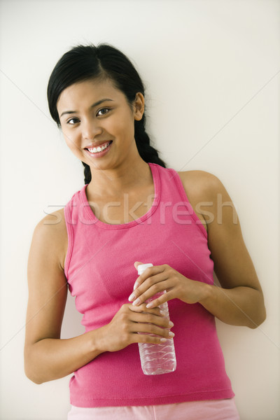 Zdjęcia stock: Kobieta · fitness · wody · portret · uśmiechnięty · młodych · asian