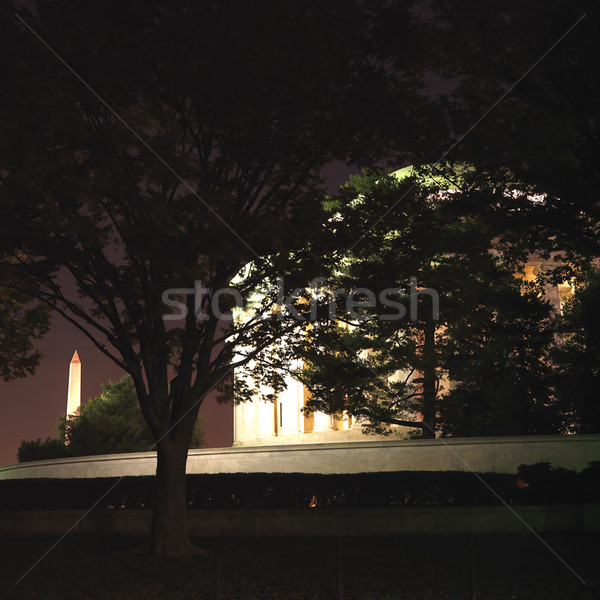 Nacht Washington DC USA stad kleur architectuur Stockfoto © iofoto