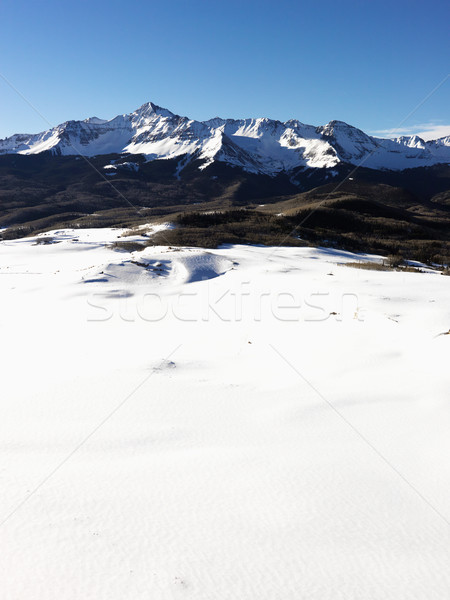 Stockfoto: Colorado · berg · landschap · antenne · sneeuw · gedekt