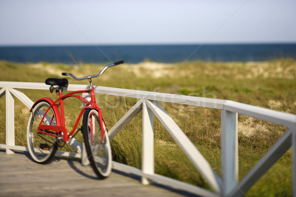 Beach cruiser bicycle. Stock photo © iofoto