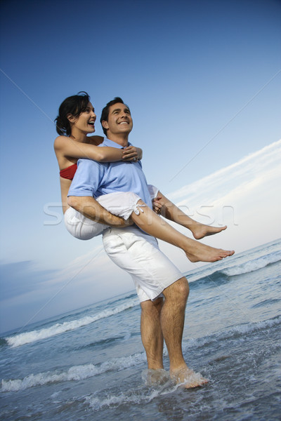 Mann tragen Frau männlich weiblichen Stock foto © iofoto