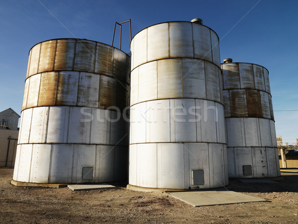Three silos. Stock photo © iofoto