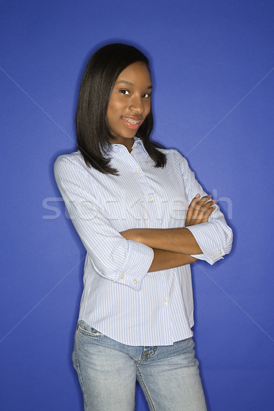 Stock photo: Teen girl portrait.