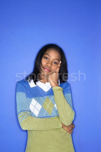 Girl pondering. Stock photo © iofoto