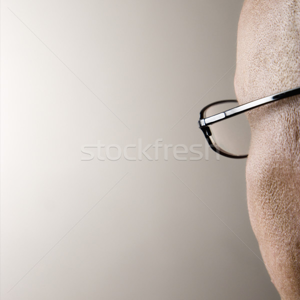 назад голову кавказский человека очки Сток-фото © iofoto