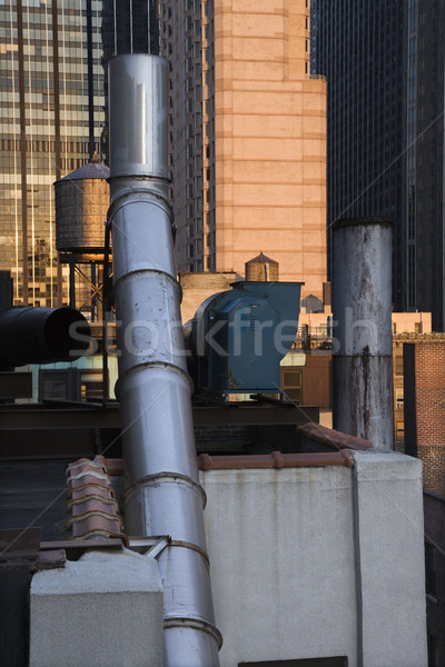 Building rooftop. Stock photo © iofoto