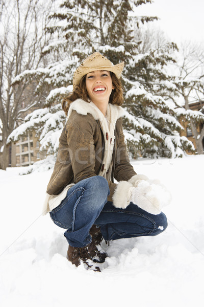 Foto d'archivio: Donna · sorridente · femminile · sorridere