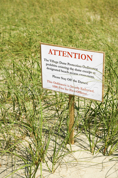 Environmental warning sign. Stock photo © iofoto