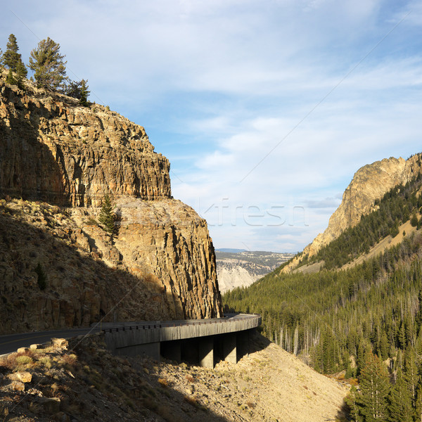 Rodovia Wyoming montanhas íngreme montanha viajar Foto stock © iofoto