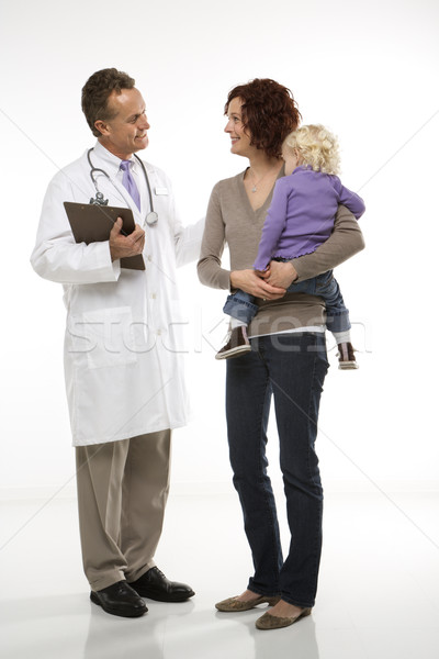 Stock photo: Doctor and patient.