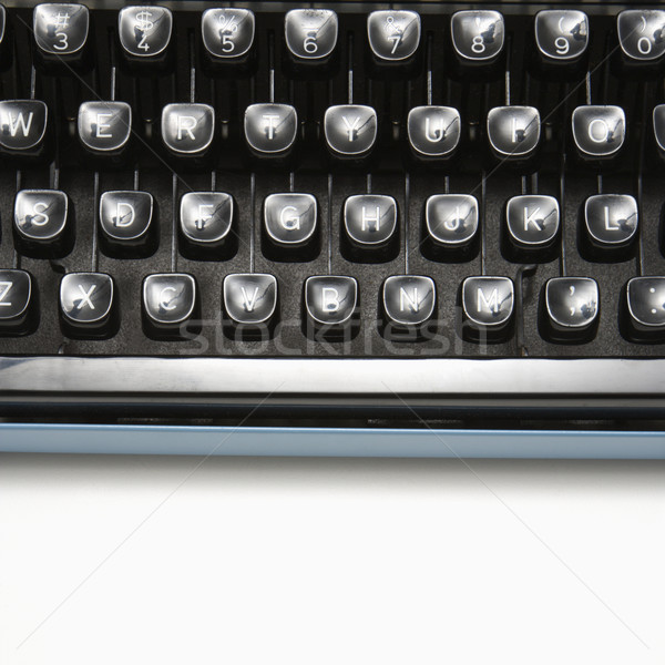 Máquina de escrever teclas tipo teclado negócio comunicação Foto stock © iofoto