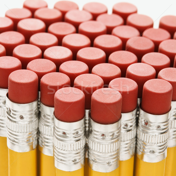 Group of pencil erasers. Stock photo © iofoto