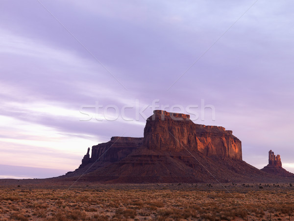 Mesa in Monument Valley at Dusk Stock photo © iofoto