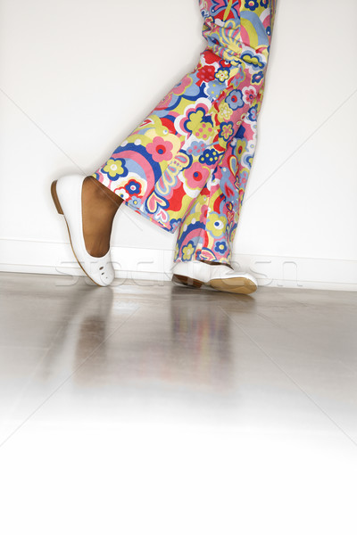 Floral pants Teen filles jambes [[stock_photo]] © iofoto