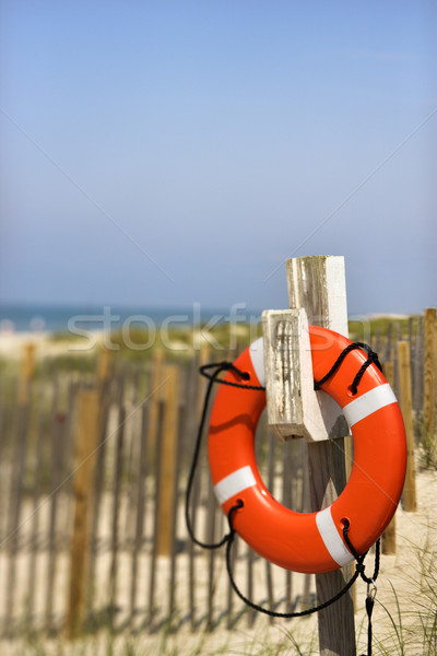 Life preserver on beach. Stock photo © iofoto