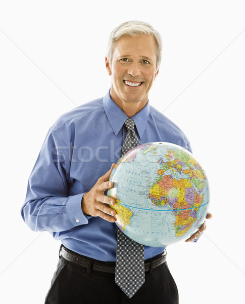 Man holding globe. Stock photo © iofoto