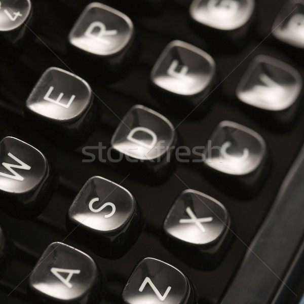 Máquina de escrever teclas tipo teclado negócio Foto stock © iofoto