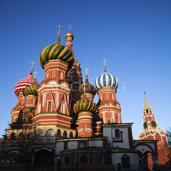 Szent katedrális alulról fotózva kilátás Vörös tér Moszkva Stock fotó © iofoto
