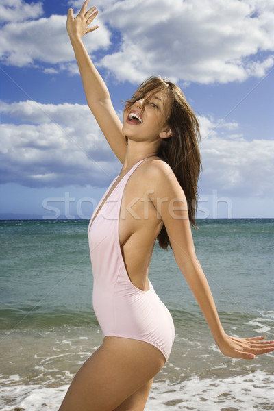 Woman on Maui beach. Stock photo © iofoto