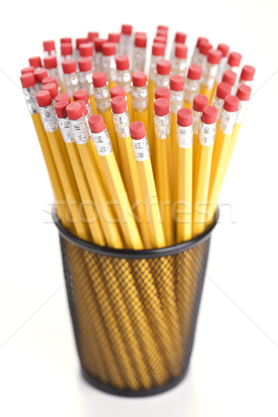 Pencils in holder. Stock photo © iofoto