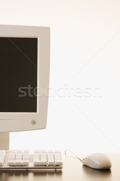 計算機 硬件 靜物 電腦顯示器 鍵盤 鼠標 商業照片 © iofoto