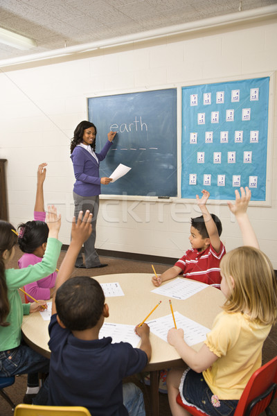 Stock photo: Teacher and Students