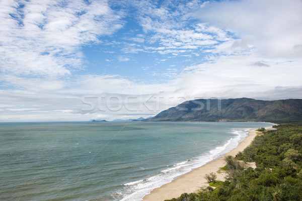 Queensland festői part tengerparti kilátás hegyek Stock fotó © iofoto