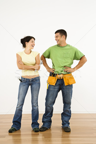 Renovating home couple. Stock photo © iofoto