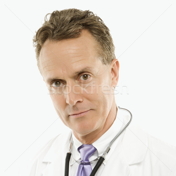 Doktor portre kafkas erkek doktor stetoskop etrafında Stok fotoğraf © iofoto