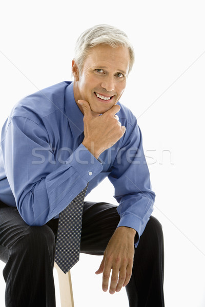Retrato caucásico hombre mirando Foto stock © iofoto