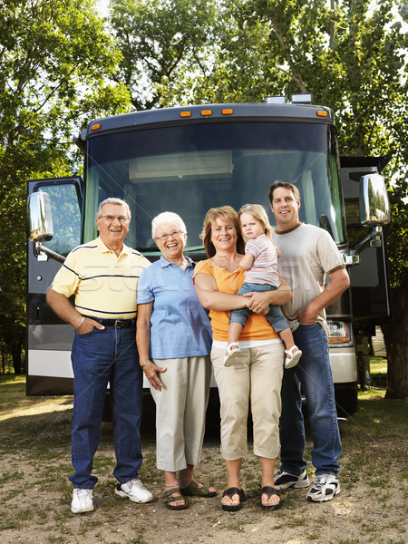 Famille vacances portrait trois génération [[stock_photo]] © iofoto