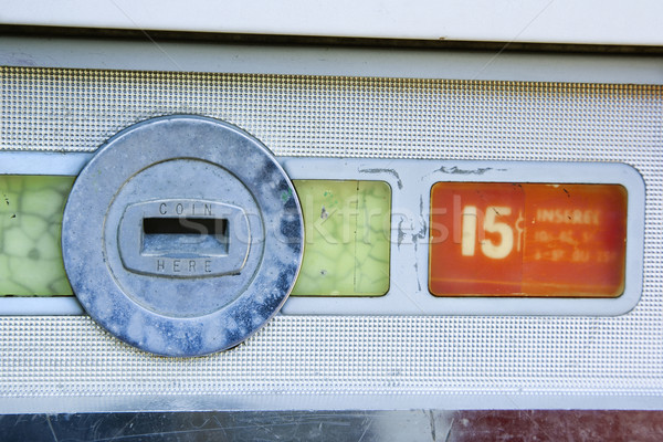 Old vending coin slot. Stock photo © iofoto