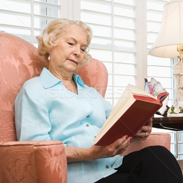 Mature woman reading. Stock photo © iofoto