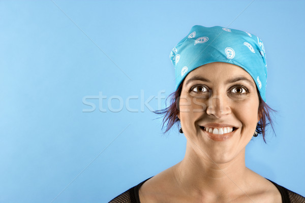 Young woman wearing bandana. Stock photo © iofoto