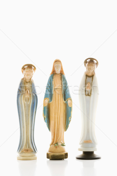 Religios virgin statuie mâini afara angelic Imagine de stoc © iofoto