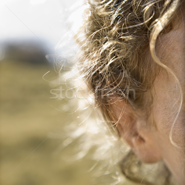 Woman with wavy hair. Stock photo © iofoto