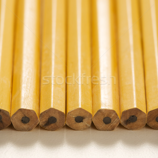 Row of new pencils. Stock photo © iofoto