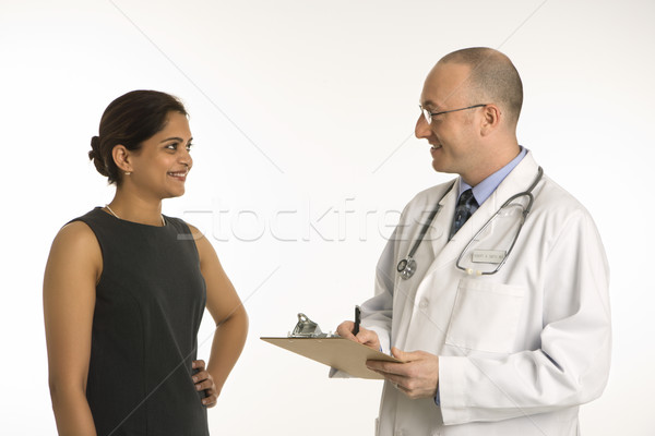 Stock photo: Doctor and patient.