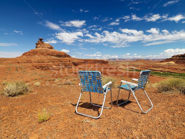 Chairs in desert. Stock photo © iofoto