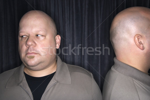Bald twin Männer Erwachsenen Mann Stock foto © iofoto
