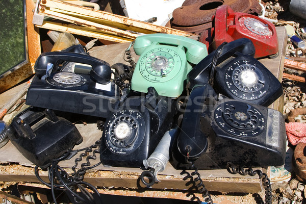 Old rotary phones. Stock photo © iofoto