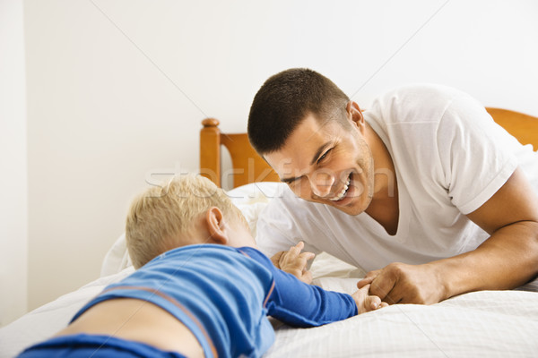 Figlio di padre giocare ragazzo padre Foto d'archivio © iofoto