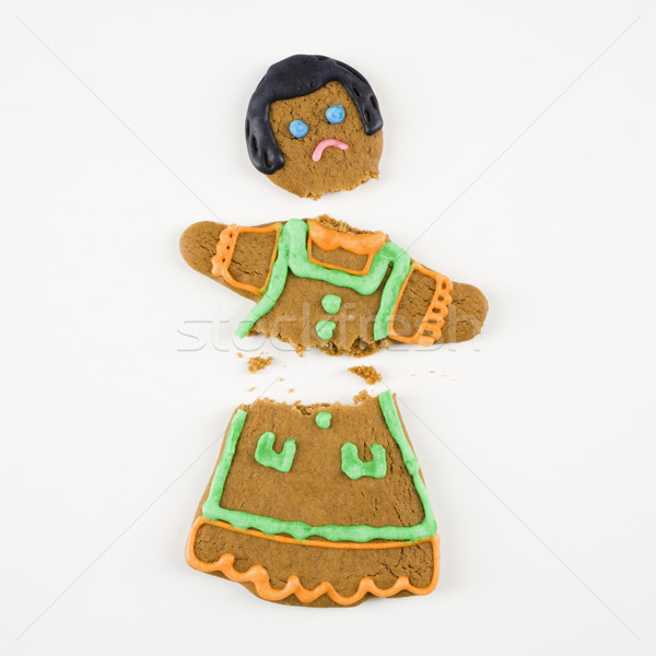 Stock photo: Broken gingerbread cookie.