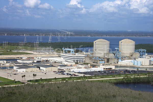 Nucleaire energiecentrale luchtfoto eiland Florida oog Stockfoto © iofoto